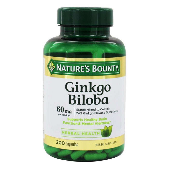 Nature's Bounty Ginkgo Biloba, 60 Mg, Capsules by Pasteur Pharmacy