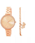 Inc International Concepts Womens Rose Gold-Tone Bracelet Watch 38mm by Vanessa Jane