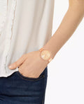 Inc International Concepts Womens Rose Gold-Tone Bracelet Watch 38mm by Vanessa Jane