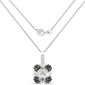 2.72 Carat Genuine Multi Stones .925 Sterling Silver Pendant by Bids.com
