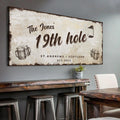 19th Hole Golf Personalized Sign III by Tailored Canvases