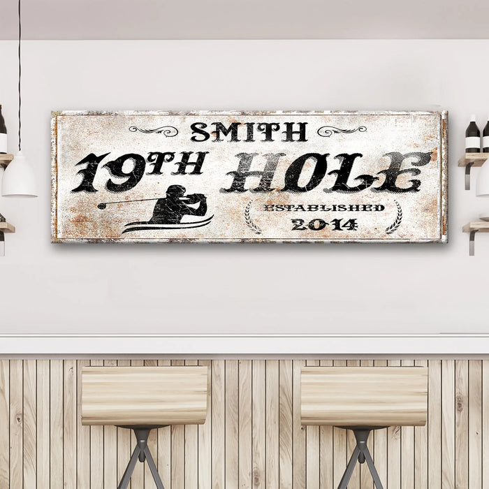 19th Hole Sign by Tailored Canvases