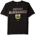 Chicago Blackhawks Mens Charging Short Sleeve Synthetic Tee-Large, Black by Vanessa Jane