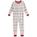 Family Pajamas Matching Winter Fairisle One-Piece Gray by Vanessa Jane