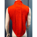 Catherine Malandrino Rooney Ribbed Top, Size Small Red by Vanessa Jane