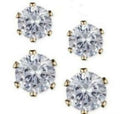 Anne Klein Glass Stone Stud Earring Set by Vanessa Jane