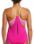 Nike Micro-Stripe Layered Tankini Top by Vanessa Jane