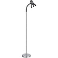 Lite Source Henrik 1-light Floor Lamp (Polished Steel, Black) by Vanessa Jane