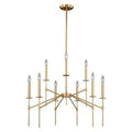 VAXCEL H0180 Kedzie 9L Chandelier Brass by Vanessa Jane