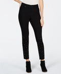 Style and Co Petite Curvy Embellished Skinny Jeans, 12P/Black Rinse by Vanessa Jane