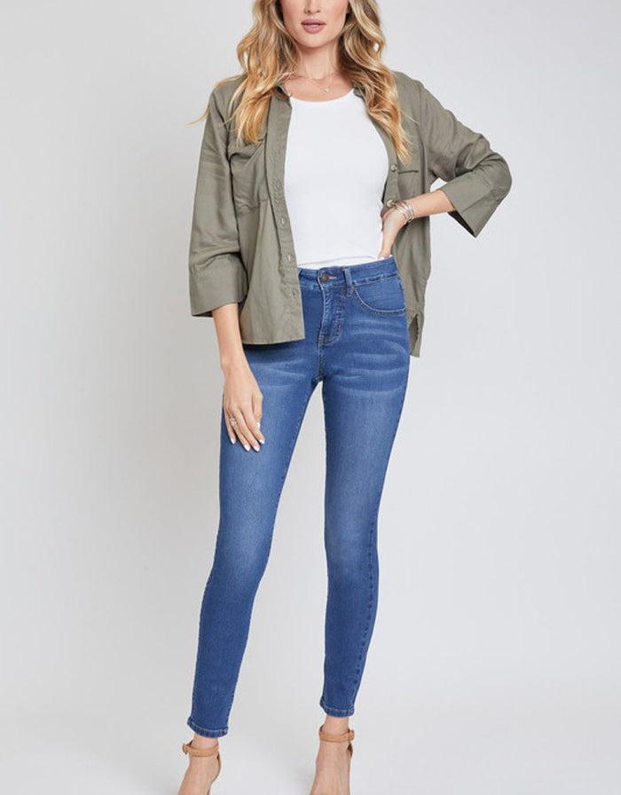 Royalty Hyper Denim Skinny Jean - Dark Wash by Boutique 23