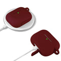 Burgundy Liquid Silicone Case - Apple AirPods 3 by Zerodamage Sahara Case LLC