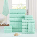 18-Piece: Bibb Home Zero Twist Egyptian Cotton Towel Set by DailySale