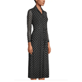 Anne Klein Polka Dot Long Sleeve Shirtdress, Size 14 by Vanessa Jane