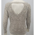 American Rag Womens Juniors Lace-Up-Sleeve Sweater Egret, Size Small by Vanessa Jane