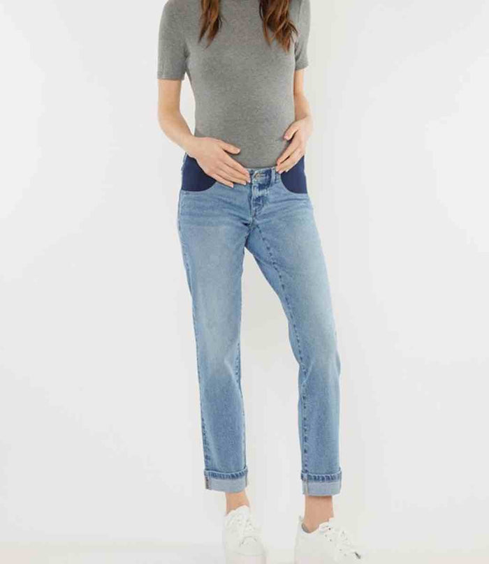 Yasmin Maternity Boyfriend Jeans - Medium by Boutique 23