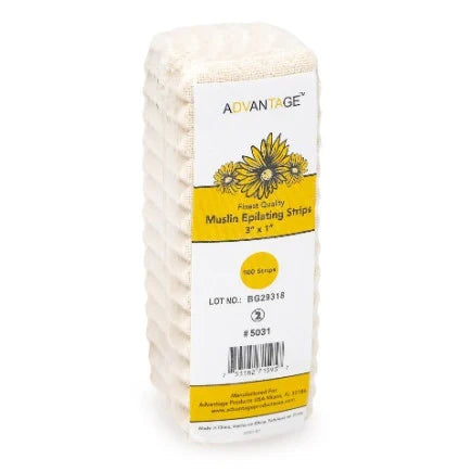 Advantange Muslin Epilating Strips 3' x 1' 100 ct by Pasteur Pharmacy