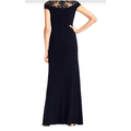 Adrianna Papell Sequin Illusion Neckline Gown, Size 6 by Vanessa Jane