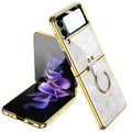Inspire Series Marble Case with Ring - Samsung Galaxy Z Flip4 by Zerodamage Sahara Case LLC