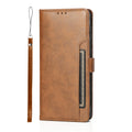 Folio Brown Leather Wallet Case - Samsung Galaxy S22 Plus by Zerodamage Sahara Case LLC