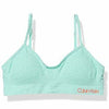 Calvin Klein Girls Soft Crop Bra Floral Logo Beach
