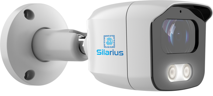 Silarius Pro Series SIL-SB8MP28AU 8MP 4K Mini Bullet Camera w/ 2.8mm lens and built-in Audio (NDAA Compliant) by Silarius