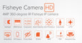 Silarius Pro Series SIL-F4MP 4MP WiFi Fisheye Camera 360 Degrees (NDAA Compliant) by Silarius