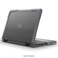 DualShock Laptop Case for Dell 3120/3110/3100 Clamshell & 2-in-1 Chromebook - Gray/Clear by Zerodamage Sahara Case LLC