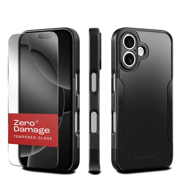 iPhone 16 Plus Rugged Case & Screen Protector Kit - MagSafe | Classic Series by Zerodamage Sahara Case LLC