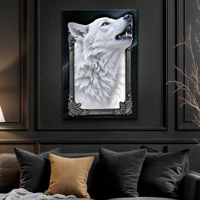 3D Wolf Wall Art III by Tailored Canvases