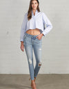 Mid Rise Ankle Skinny Jeans