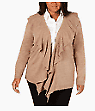 Karen Scott Plus Size Luxsoft Ruffled Cardigan by Vanessa Jane
