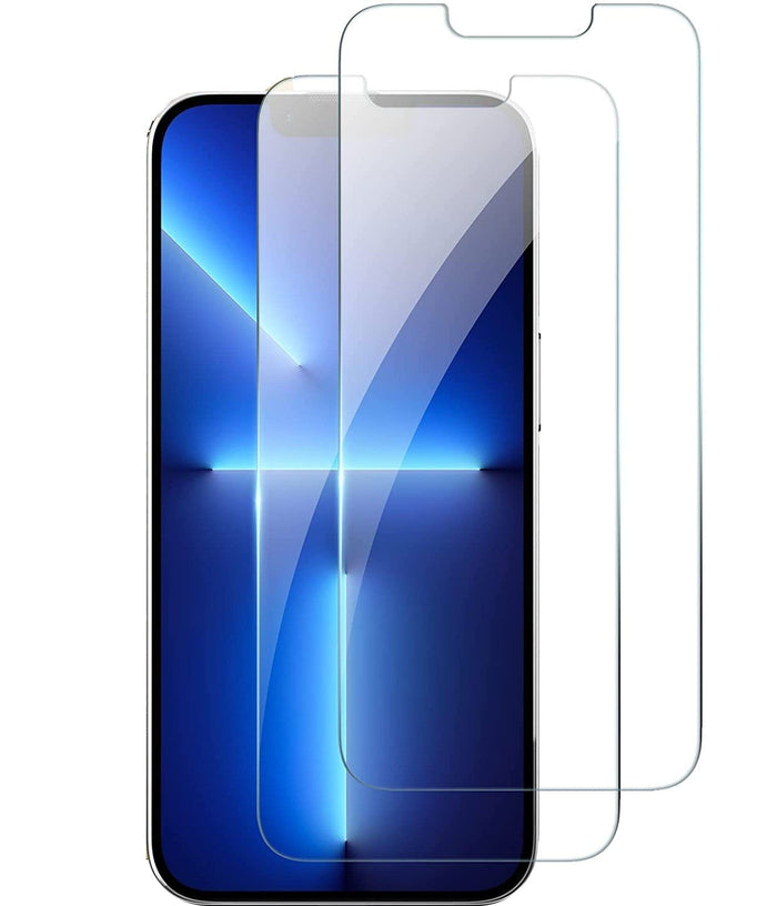 ZeroDamage Clear Tempered Glass Screen Protector (2-Pack) - iPhone 13 Pro by Zerodamage Sahara Case LLC