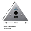 Silarius SIL-ELEVATOR2MP 2MP HD Corner/Elevator Security IP POE Camera CMOS - 2.8mm lens (NDAA Compliant) by Silarius