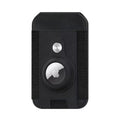 iPhone Black Leather Wallet Case with AirTag Holder & Stand - MagSafe | Indy Series by Zerodamage Sahara Case LLC
