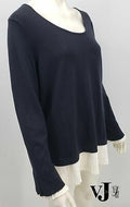 Charter Club Womens Therese Ruffled Neck Blouse ,Size XL by Vanessa Jane
