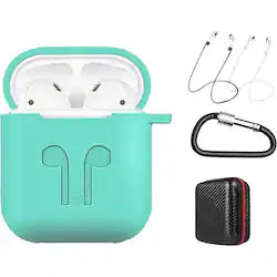 SaharaCase - Case for Apple AirPods (1st Generation and 2nd Generation) - Oasis Teal by Zerodamage Sahara Case LLC