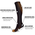 12-Pairs: Athletic Graduated Knee-High Compression Socks by DailySale