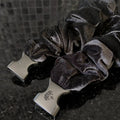 Black Velvet Buckle Scrunchie - No Snagging, No Tangles by Buckle Scrunchies by RE.STATEMENT