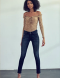 Serenity Premier Mid Rise Super Skinny Jeans by Boutique 23