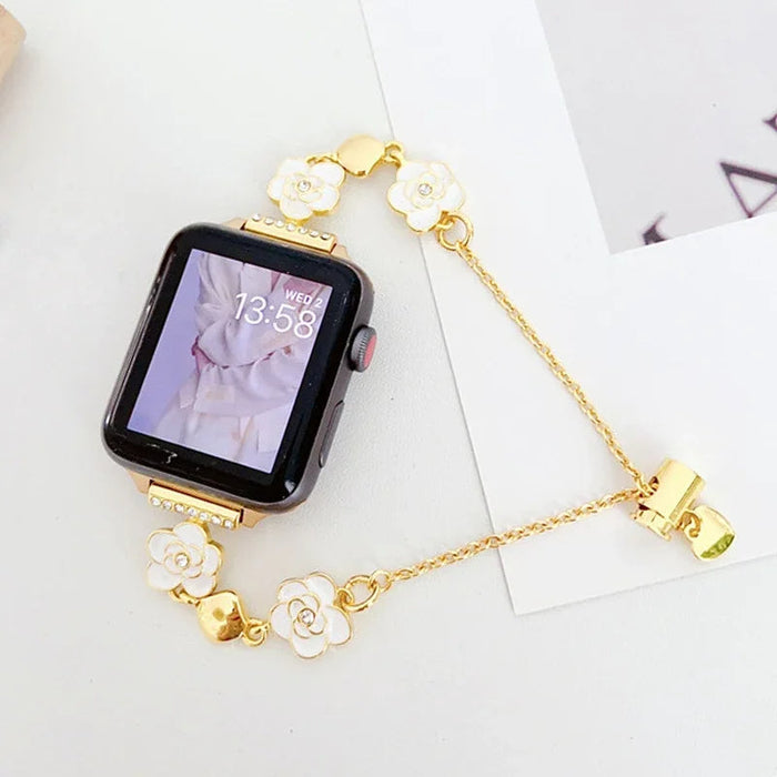 Diamond Apple Watch Strap Series 11/10/9/8/7/6/5/4/ SE / Ultra 1/2/3 by Arleathercraft