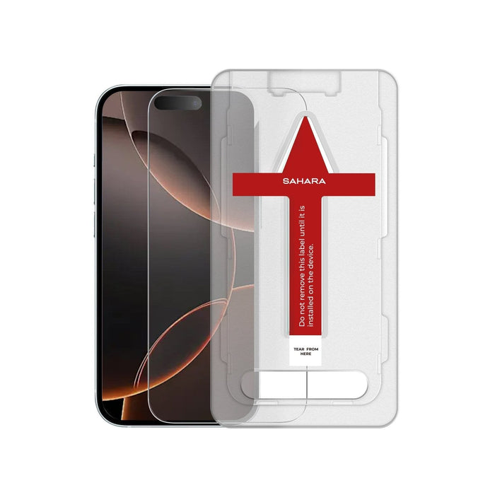 iPhone 16 Pro Tempered Glass Screen Protector - 9H Hardness, Anti-Fingerprint | ZeroDamage by Zerodamage Sahara Case LLC