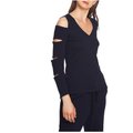 1.State Women's Cutout V-Neck Top, Size XS by Vanessa Jane