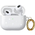 White Sparkle Case - Apple AirPods (3rd generation) by Zerodamage Sahara Case LLC