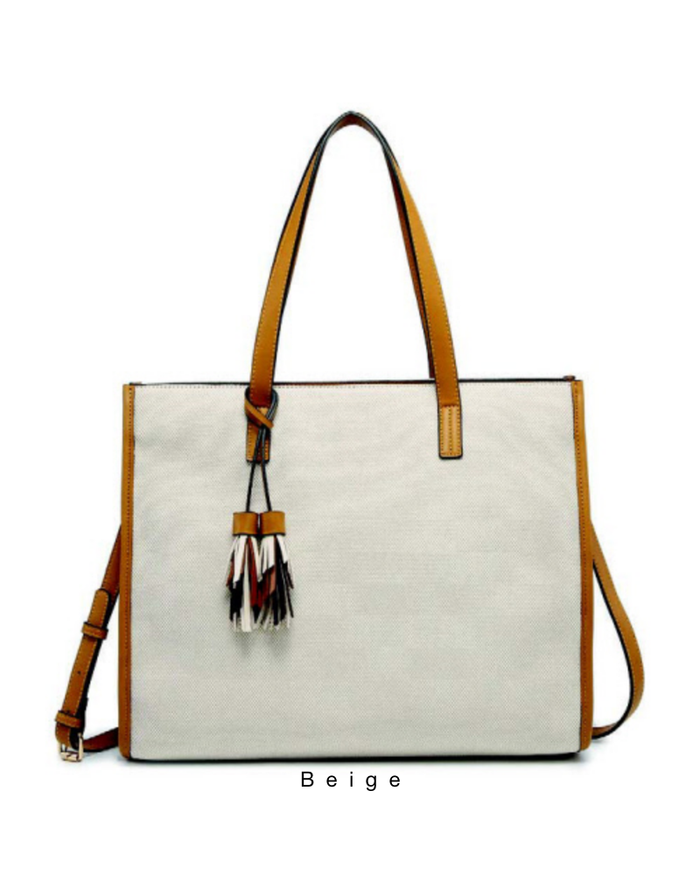 Eleanor Canvas Satchel by Boutique 23