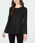 Alfani Hardware-Sleeve Sweater by Vanessa Jane