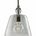 Progress Lighting P5184-104 Stem Hung Glass Bell Pendant Light, 8” by Vanessa Jane