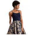 Betsy & Adam Womens Spaghetti Strap Sweetheart Neckline Full-Length Dress, 4 by Vanessa Jane