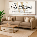 Personalized Family Sign XI by Tailored Canvases