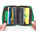 Em John Mini Leather Zip-Around Card Wallet by Vanessa Jane